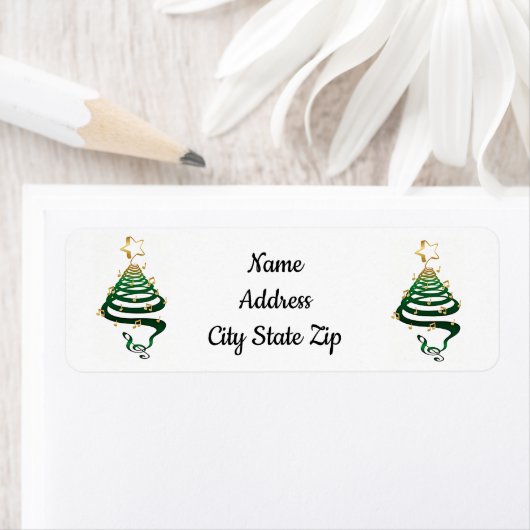 COOL CHRISTMAS TREES * CHRISTMAS * ADRES ETIKET (Insitu)