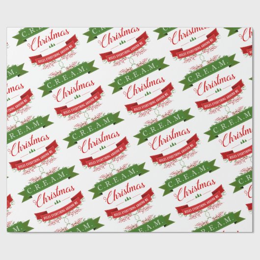 Cool Christmas Wrapping Paper Grappig Cadeaupapier (Vlak)