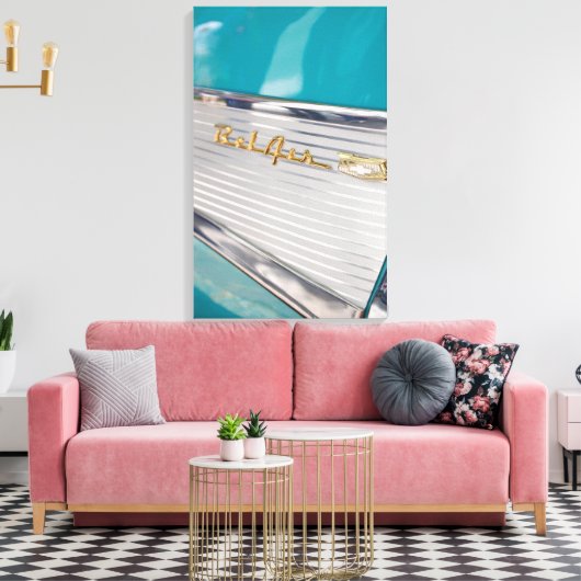 Cool Chrome Canvas Afdruk (Insitu (Woonkamer))