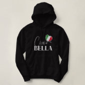 Cool Ciao Bella Graphic for a Romantic Italy Honey Hoodie (Design voorkant)