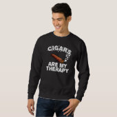 Cool Cigar voor mannen Roker Cigarillo Roken Trui (Voorkant volledig)