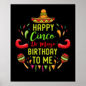 Cool Cinco de Mayo Birthday 5 mei Poster (Voorkant)