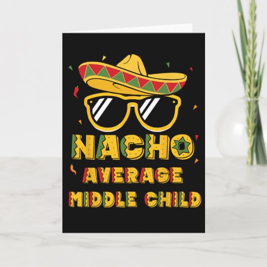 Cool Cinco De Mayo Nacho Gemiddelde Kind Somb Kaart (Voorkant)