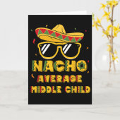 Cool Cinco De Mayo Nacho Gemiddelde Kind Somb Kaart (Gele Bloem)