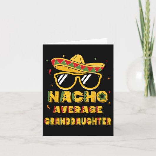 Cool Cinco de Mayo Nacho Gemiddelde kleindochter S Kaart (Voorkant)