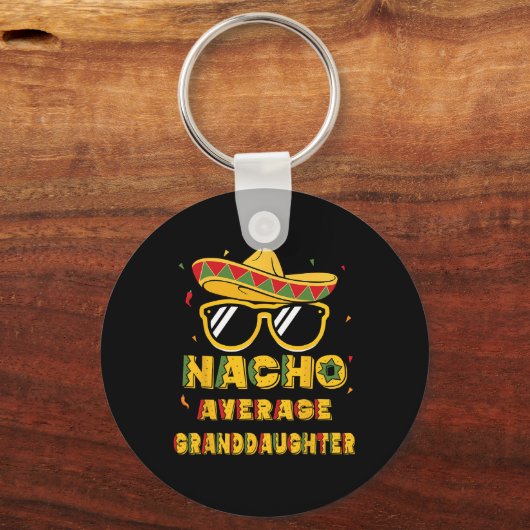 Cool Cinco de Mayo Nacho Gemiddelde kleindochter S Sleutelhanger (Voorkant)