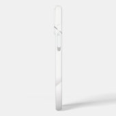 Cool Circles Modern Wit met Aangepaste Initialen Case-Mate iPhone Case (Achterkant / Links)