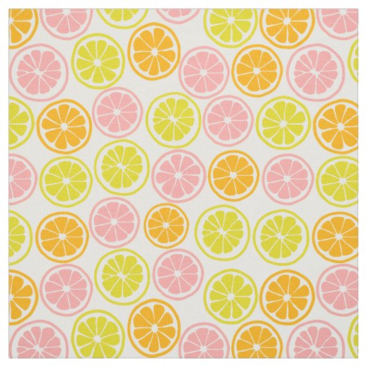 Cool Citrus Pattern Stof (Swatch)