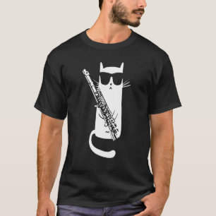 Cool Clarinet Muziekkatten afspelen T-shirt