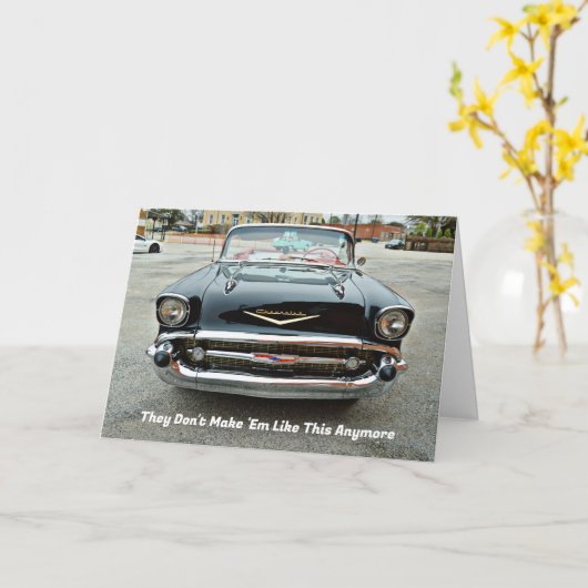 Cool Classic Car Great Pap Vaderdag Kaart (Gele Bloem)