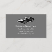 Cool Classic Car Thema Visitekaartje (Voorkant)