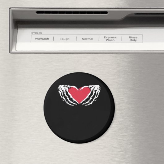 Cool Classic Grappig Skelet Handen Hart - Valentin Magneet (Insitu (Vaatwasser))