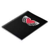 Cool Classic Grappig Skelet Handen Hart - Valentin Notitieboek (Linkerzijde)