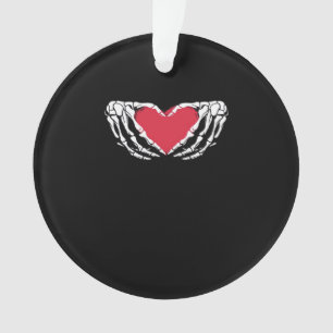 Cool Classic Grappig Skelet Handen Hart - Valentin Ornament