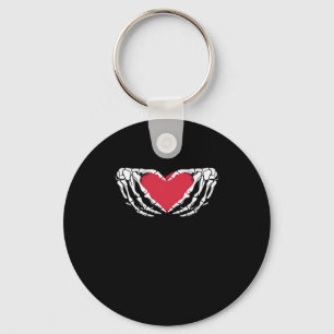 Cool Classic Grappig Skelet Handen Hart - Valentin Sleutelhanger