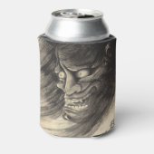 Cool classic japans demon inkt tattoo oni blikjeskoeler (Blikje Achterkant)