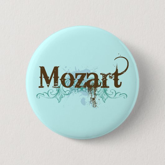 Cool Classical Mozart Button (Voorkant)