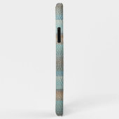 Cool Classy Artistic Leather Look Stripe Pattern Case-Mate iPhone Case (Achterkant/rechts)