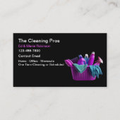 Cool Cleaning Service Visitekaartjes (Voorkant)