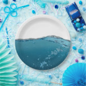 Cool Clear Blue Wave Papieren Bordje (Feest)