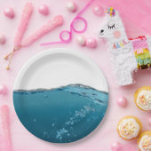 Cool Clear Blue Wave Papieren Bordje (Feest)