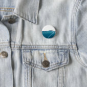 Cool Clear Blue Wave Ronde Button 3,2 Cm (In situ)