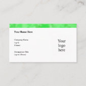 Cool Clover Patch Logo Std. Gepersonaliseerd Visitekaartje (Voorkant)