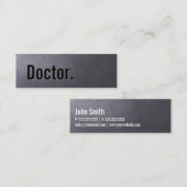 Cool Coal Black Doctor Mini Visitekaartje (Voorkant / Achterkant)