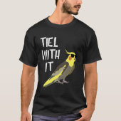 Cool Cockatiel Tiel met het grappige zonnebrillen T-shirt (Voorkant)