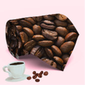 Cool Coffee Beans Patroon Leuk Modern Stropdas