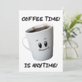 Cool Coffee Cup ontwerp van hoge kwaliteit Kaart (Staand voorkant)