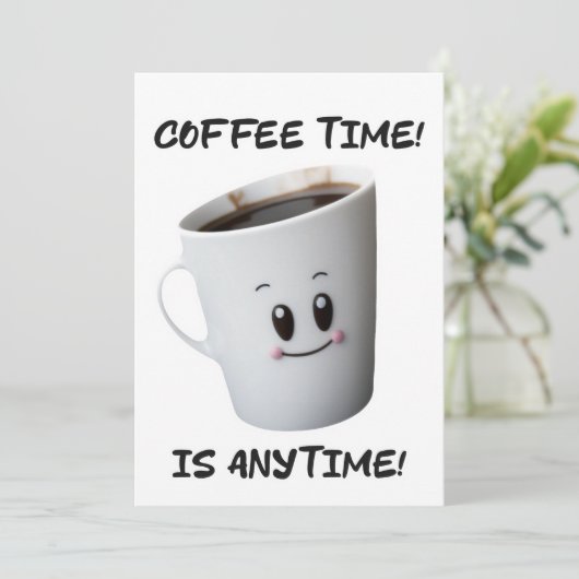 Cool Coffee Cup ontwerp van hoge kwaliteit Kaart (Staand voorkant)