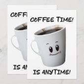 Cool Coffee Cup ontwerp van hoge kwaliteit Kaart (Voorkant / Achterkant)