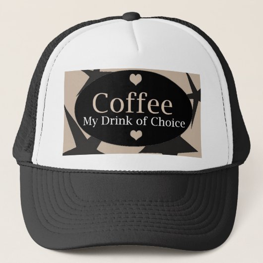 Cool Coffee Design Trucker Pet (Voorkant)