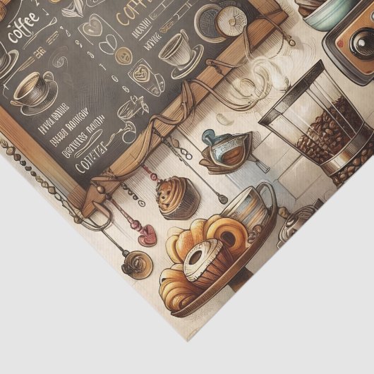 Cool coffeeshop liefhebbers tissuepapier (Detail)