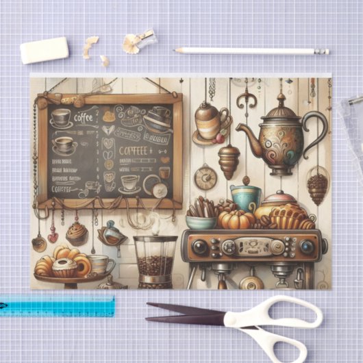 Cool coffeeshop liefhebbers tissuepapier (Craft)