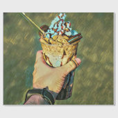 Cool cold freezing ice cream cadeaupapier (Vlak)