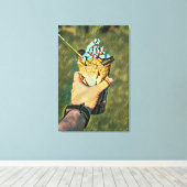 Cool cold freezing ice cream canvas afdruk (Insitu (Houten vloer))