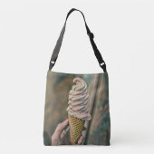 Cool cold freezing ice cream crossbody tas (Achterkant)