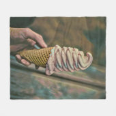 Cool cold freezing ice cream fleece deken (Voorkant (Horizontaal))