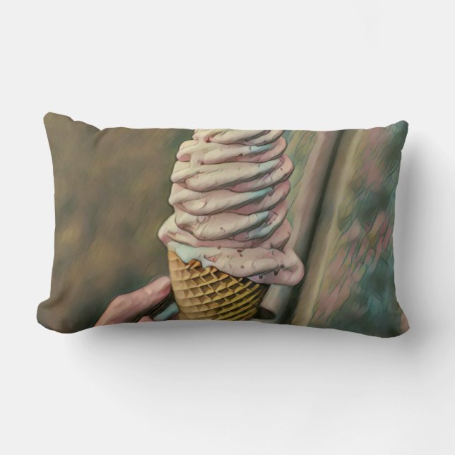 Cool cold freezing ice cream kussen (Voorkant)
