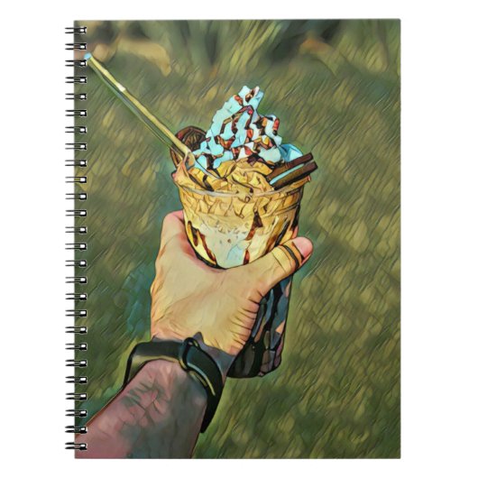 Cool cold freezing ice cream notitieboek (Voorkant)