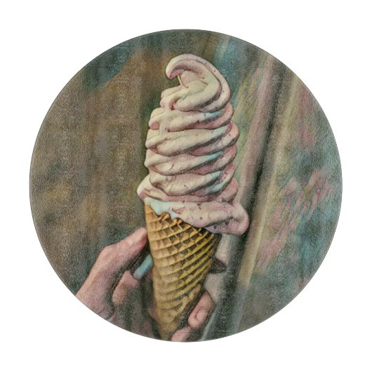 Cool cold freezing ice cream snijplank (Voorkant)
