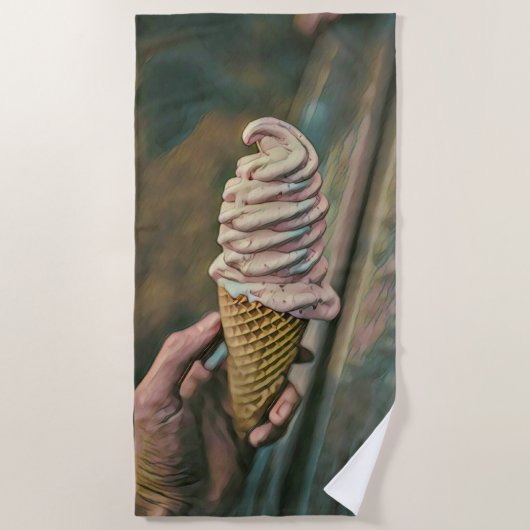 Cool cold freezing ice cream strandlaken (Voorkant)