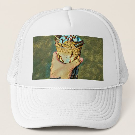 Cool cold freezing ice cream trucker pet (Voorkant)