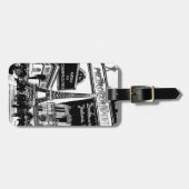 Cool Collage of Photo Illustrations of Paris Bagagelabel (Voorkant horizontaal)