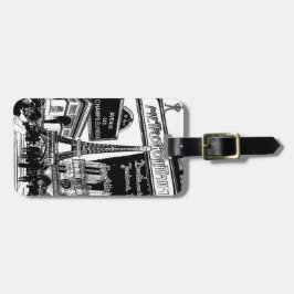 Cool Collage of Photo Illustrations of Paris Bagagelabel