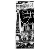 Cool Collage of Photo Illustrations of Paris Wijn Cadeautas (Achterkant)