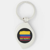 Cool Colombia Flag Sleutelhanger (Voorkant)