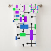 Cool Color Grid Bad Handdoek (Insitu)